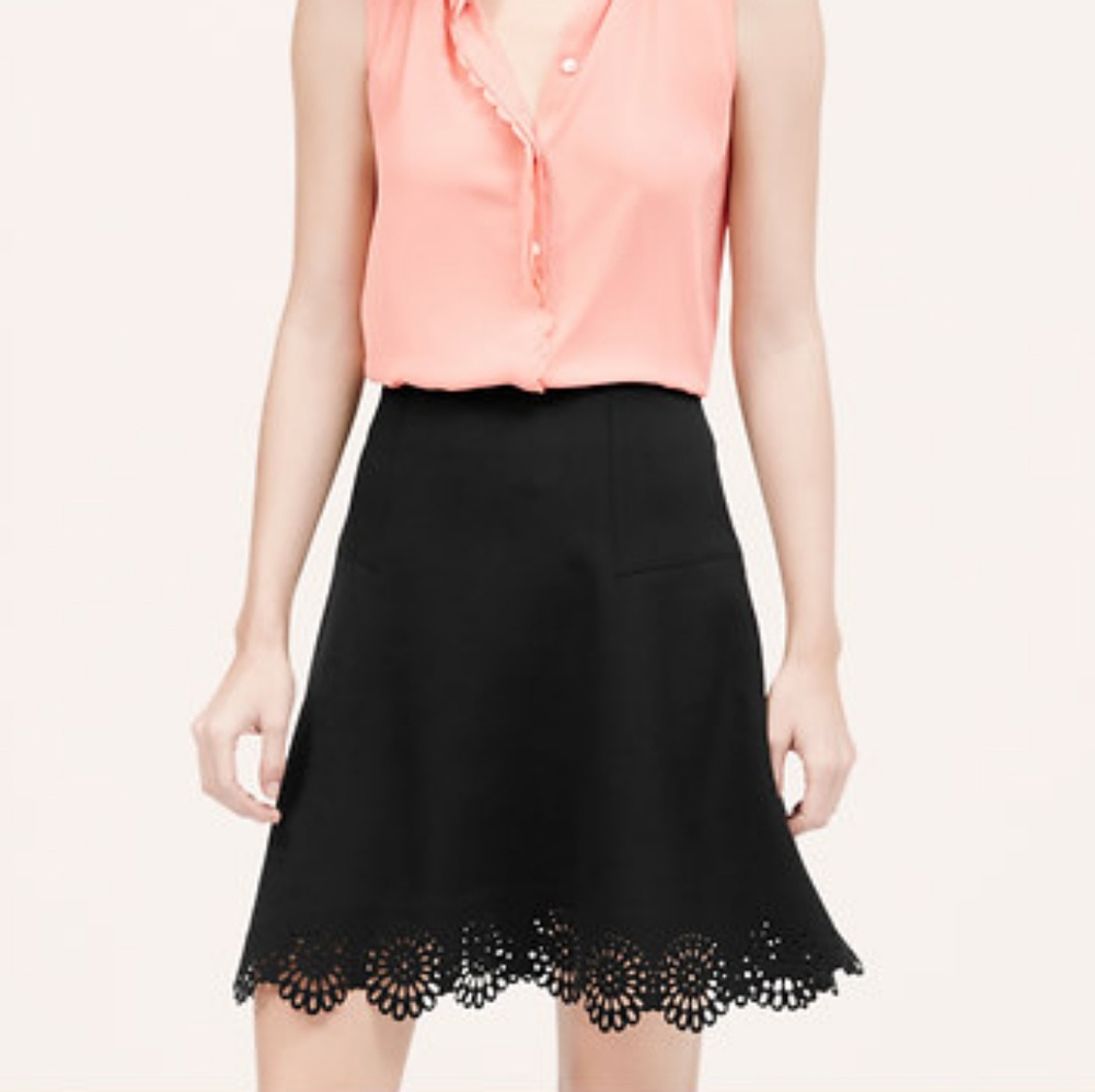 Loft Laser Cutout Skirt